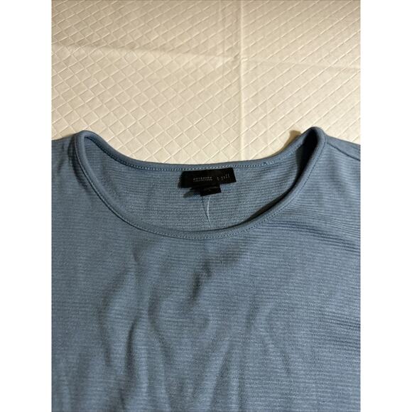 J Jill Women Top Large Blue Tunic Shirt Wearever Collection Long Sleeve NWT - Picture 6 of 10